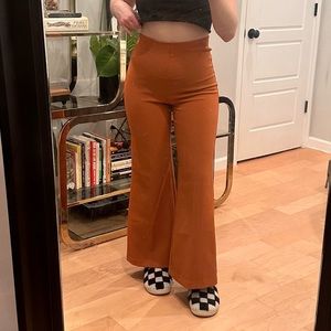 Urban Outfitters Orange Flare Pant